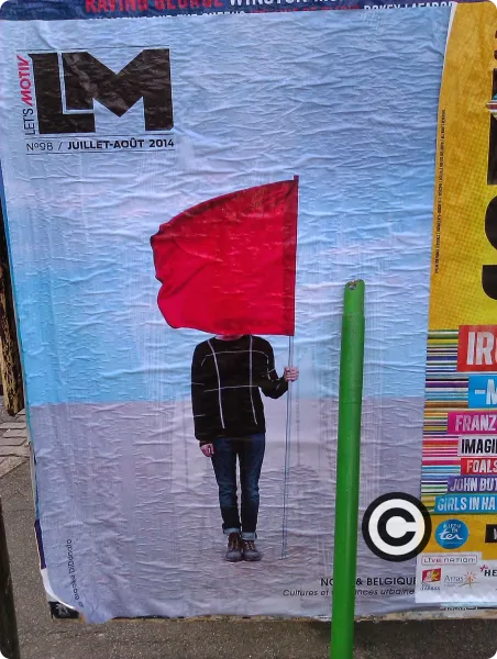 Balai du colleur d'affiche