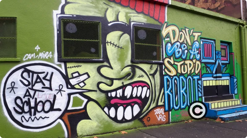 Graffiti Stay at school