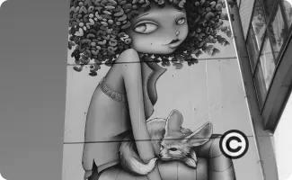 Graffiti Fille de Lille